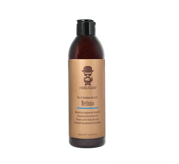 BARBA ITALIANA NETTUNO Moisturizing Shampoo And Shower Gel ХИДРАТИРАЩ ШАМПОАН  ЗА КОСА И ТЯЛО 400ml